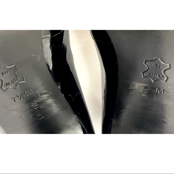 TORY BURCH black leather pumps, heels, 7.5, EUC! GREAT BUY, BEAUTIFUL! - Picture 10 of 13